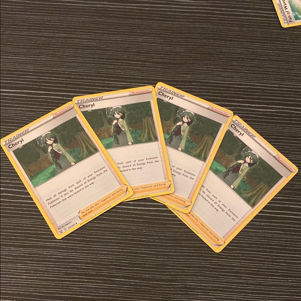 Trainer Cheryl Card Set - Yellow